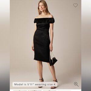 J. Crew Off-The-Shoulder Slip Dress